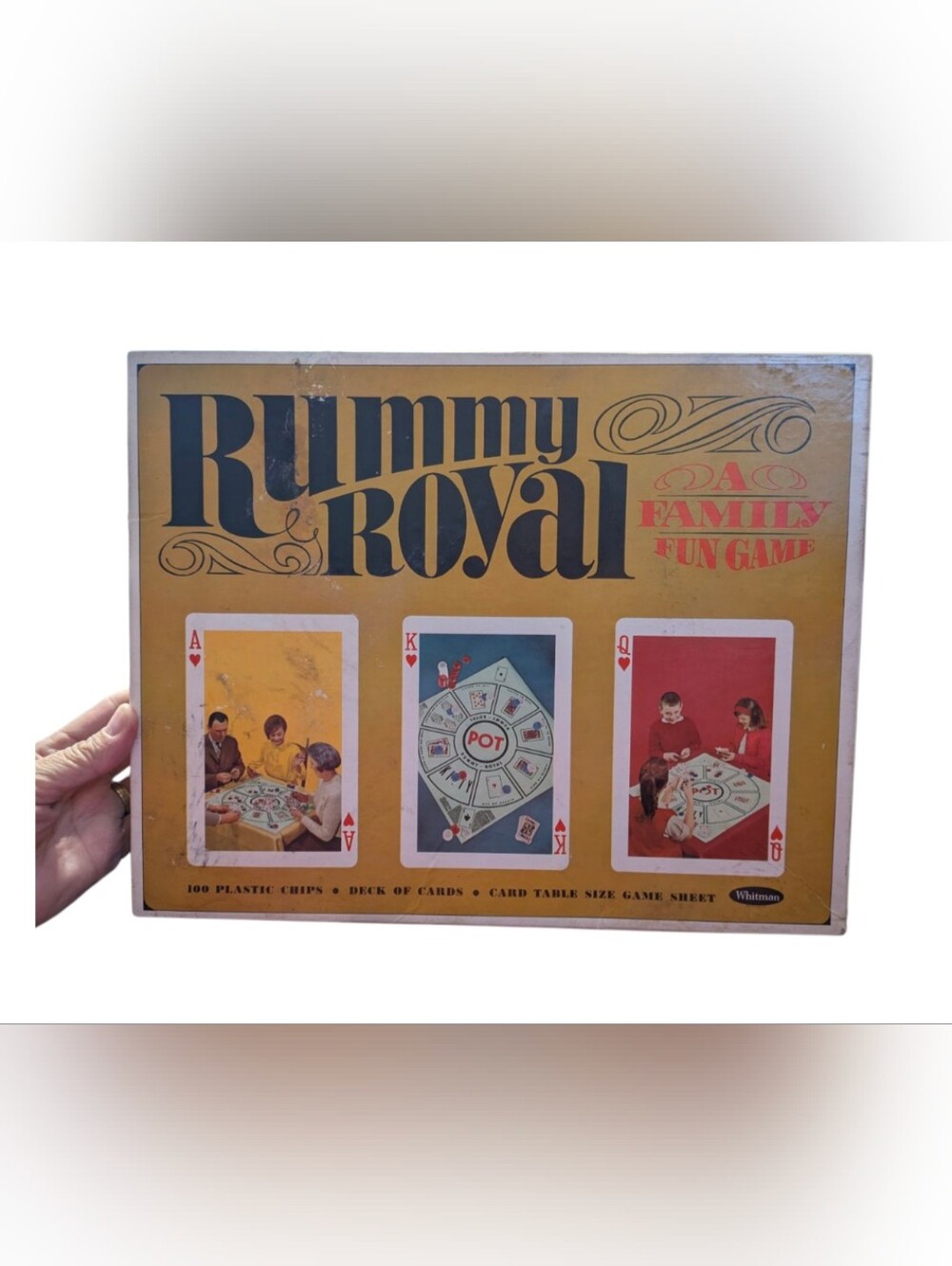 Vintage 1965 Rummy Royal Board Game Whitman No. 4804 Complete